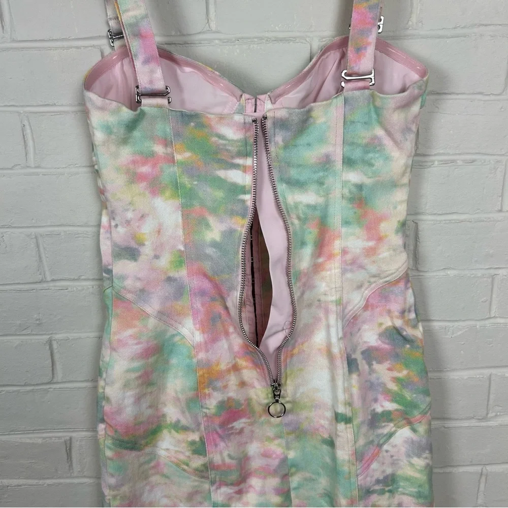 For Love & Lemons Smythe Tie Dye Corset Dress Size S - Picture 14 of 14